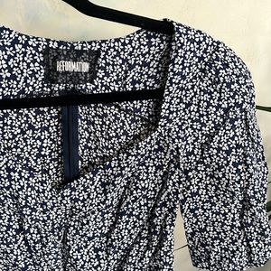 Reformation floral crop tank